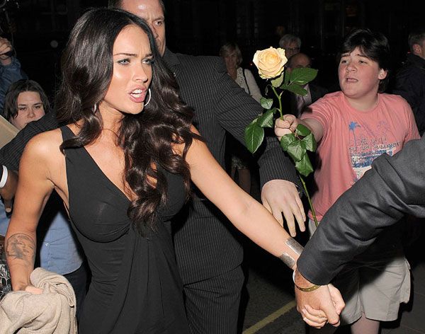 Megan Fox and the Kid with the Flower - Megan Fox rejects kid.jpg
